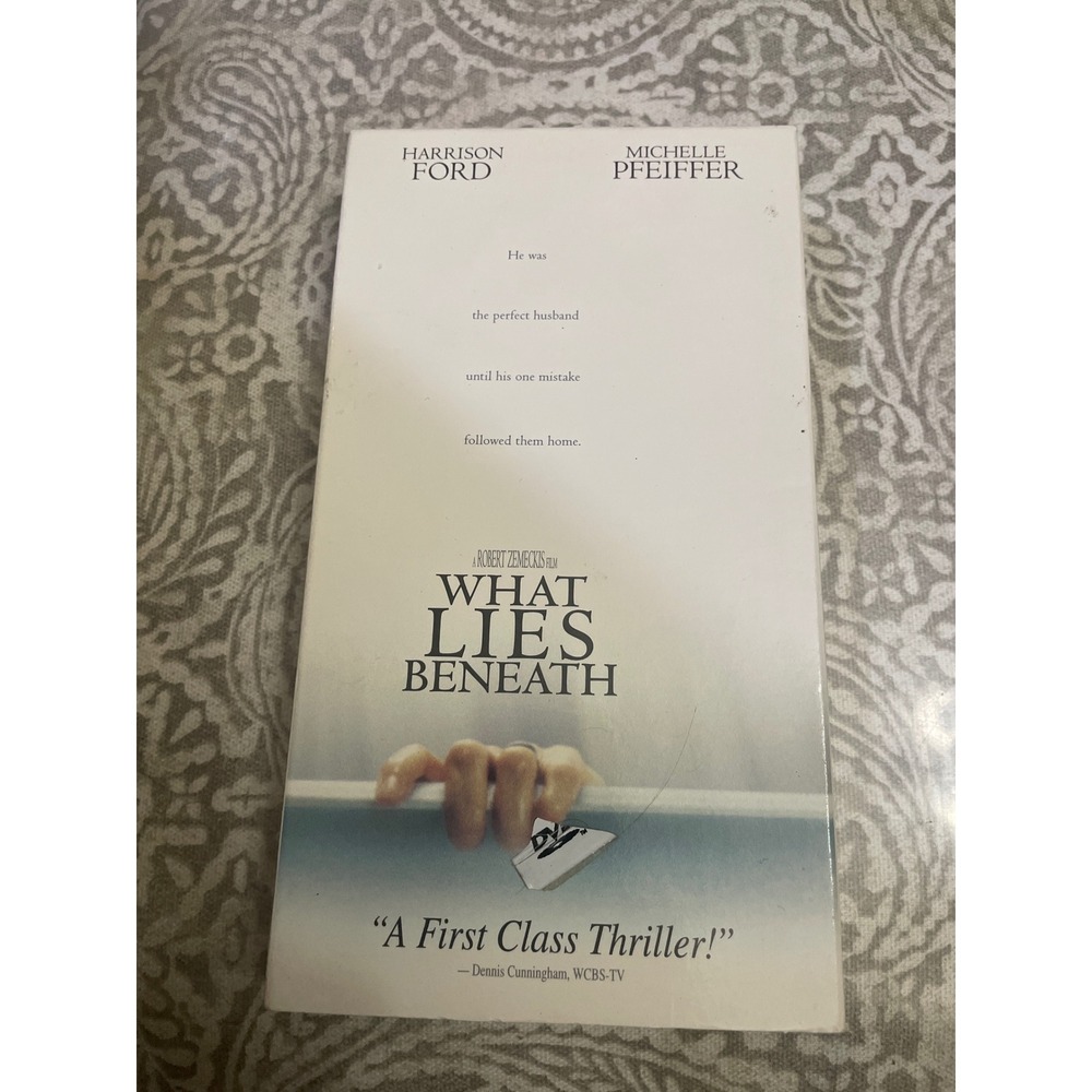 What Lies Beneath VHS Harrison Ford Michelle Pfeiffer Robert Zemeckis Thriller